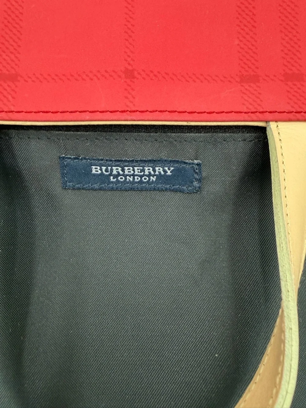 Vintage Burberry Nova Check Mini Tote Canvas Leather Handles Authenticated - Picture 14 of 15